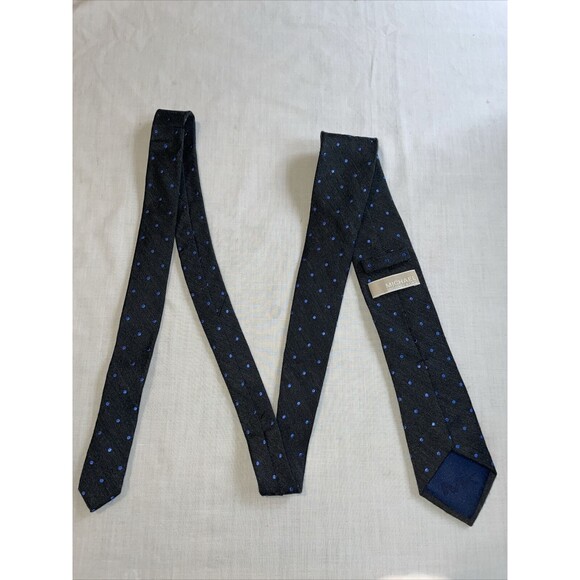Michael Kors Dress Tie Men’s Size 58” Gray Dotted Silk Blend Designer - Picture 7 of 12